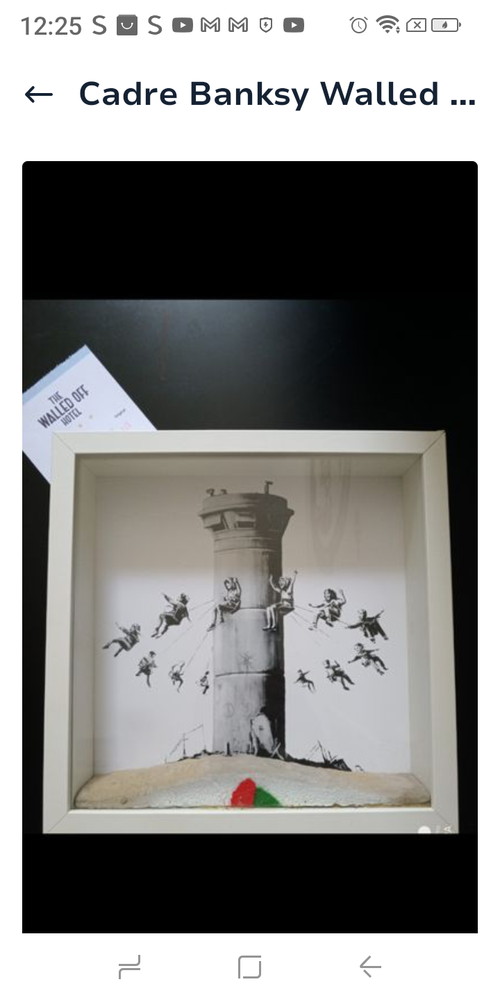 Cadre Walled. H�tel Banksy Bethl�em neuf 1000 Metz (57)