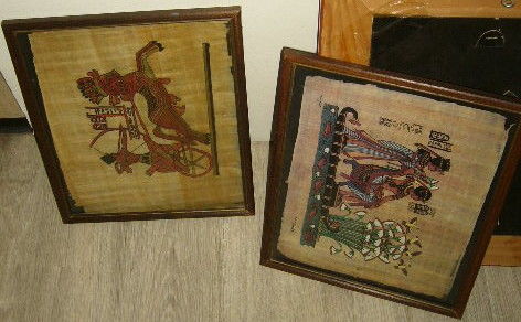 2 cadres papyrus verre anti reflet 12 Versailles (78)