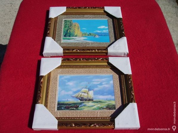 Lot de 2 CADRES PHOTO DORES EN BOIS 18 Dammarie-les-Lys (77)