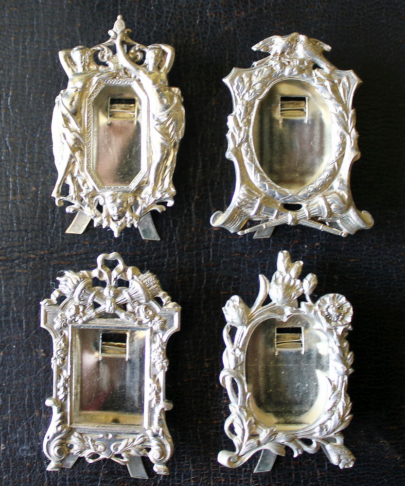 Cadres photo miniatures en argent massif XIX eme si�cle 800 Issy-les-Moulineaux (92)