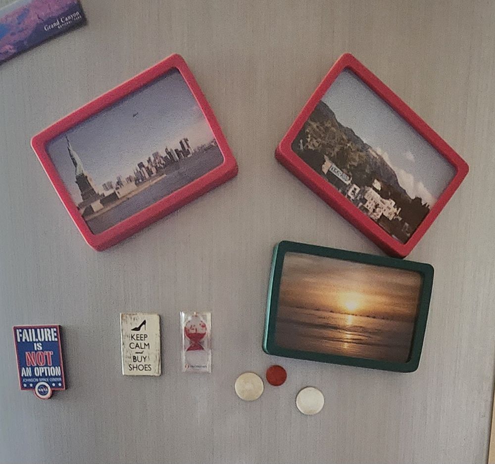 Lot 3 cadres photos aimant�s 10 Cr�teil (94)