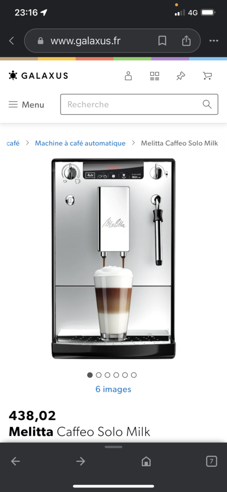 Cafeti�re Melitta solo et Lily avec broyeur � grain et buse 195 Hy�res (83)