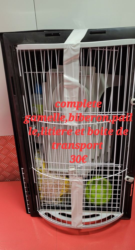 Cage compl�te +bo�te de transport +litiere et paille 30 �vreux (27)