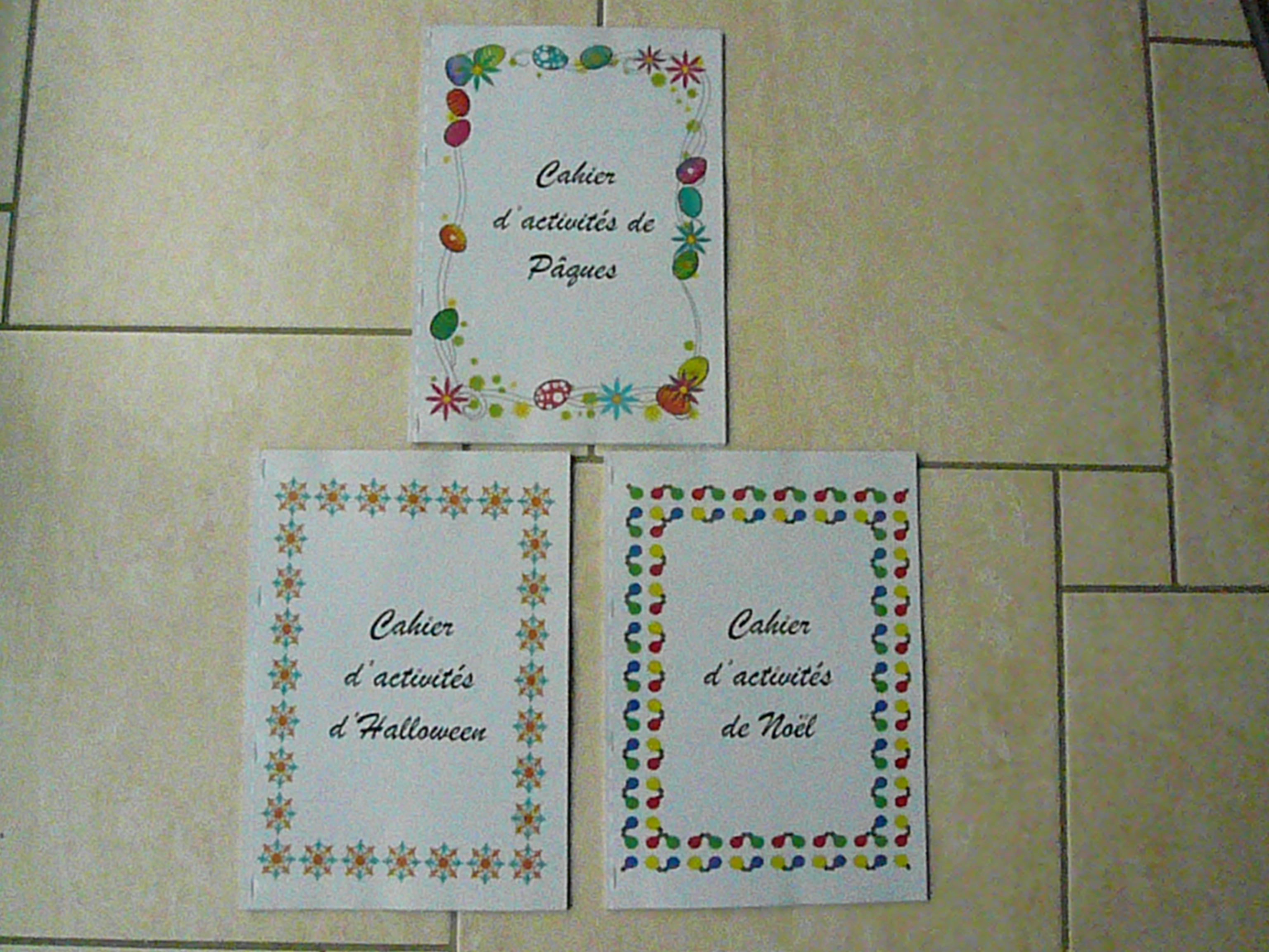 Cahier d'activit�s P�ques, Halloween ou No�l 3 Franqueville-Saint-Pierre (76)