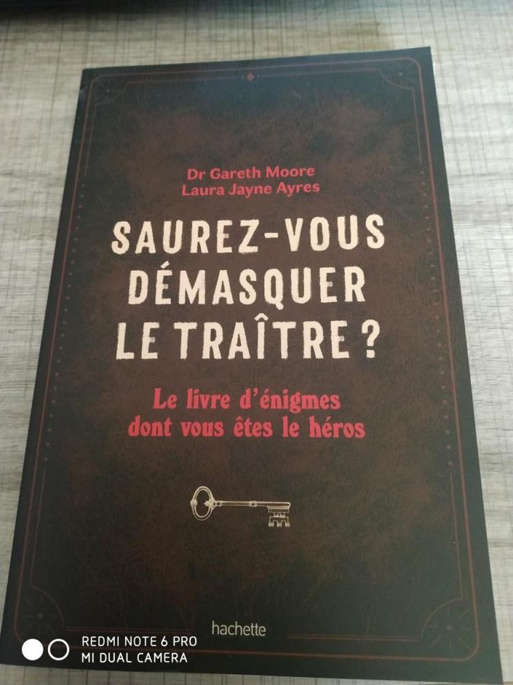 Cahier-jeux Saurez-vous d�masquer le tra�tre? (Neuf) 14 Ardoix (07)