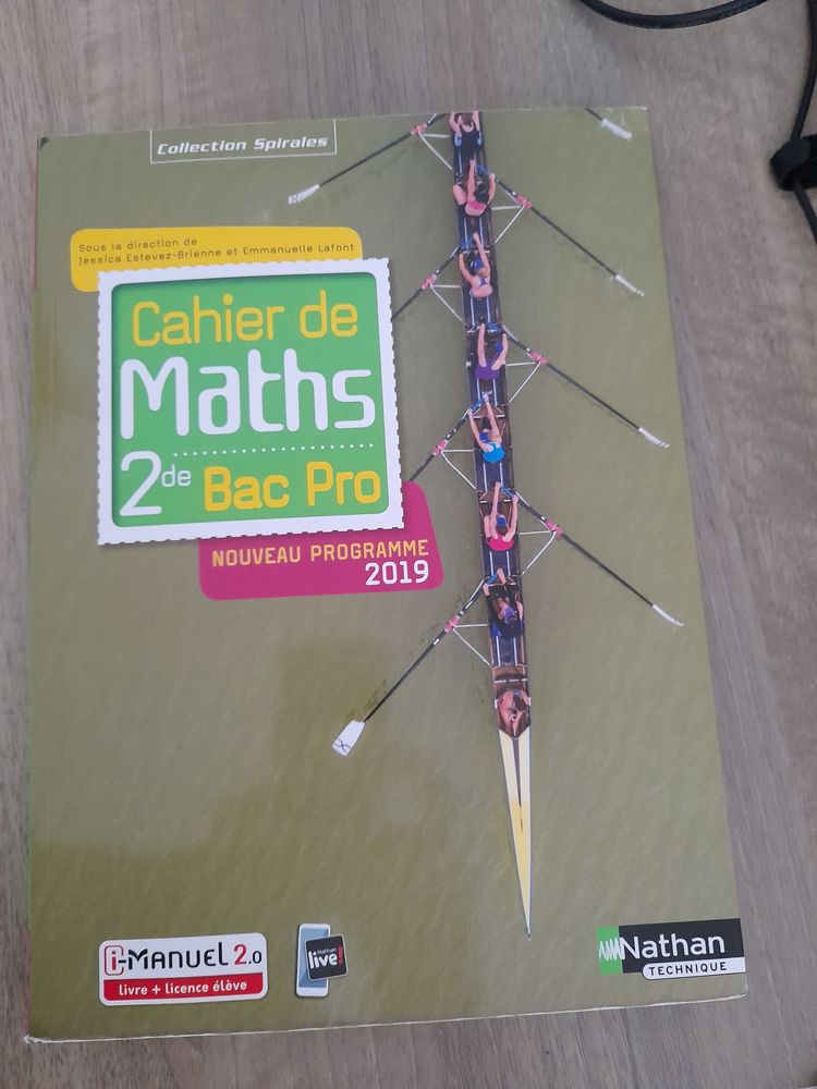 Cahier de maths 2de BAC PRO nouveau programme 2019 Nathan 15 Ducos (97)