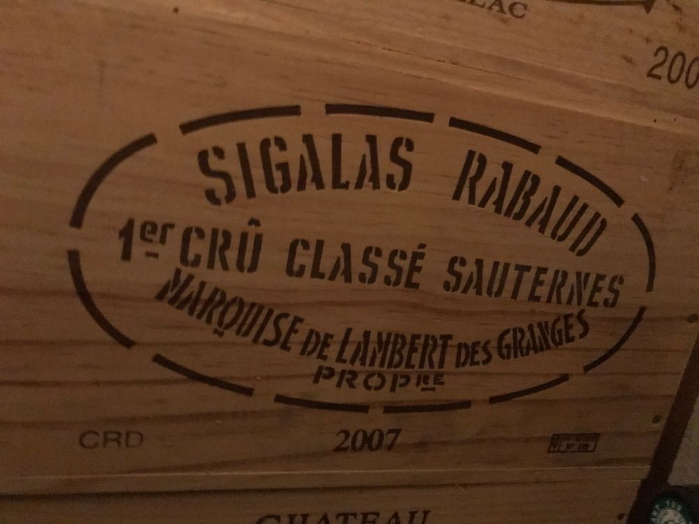 Caisse SAUTERNES GCC SIGALAS RABAUD 2007 260 Saint-R�my-de-Blot (63)