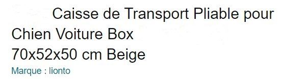 caisse de transport chien 35 Quinsac (33)