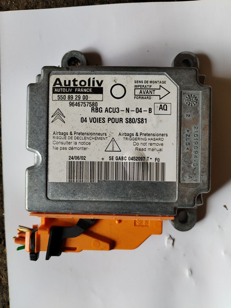 Calculateur airbag CITROEN SAXO ANNEE 2002 50 Brillon-en-Barrois (55)