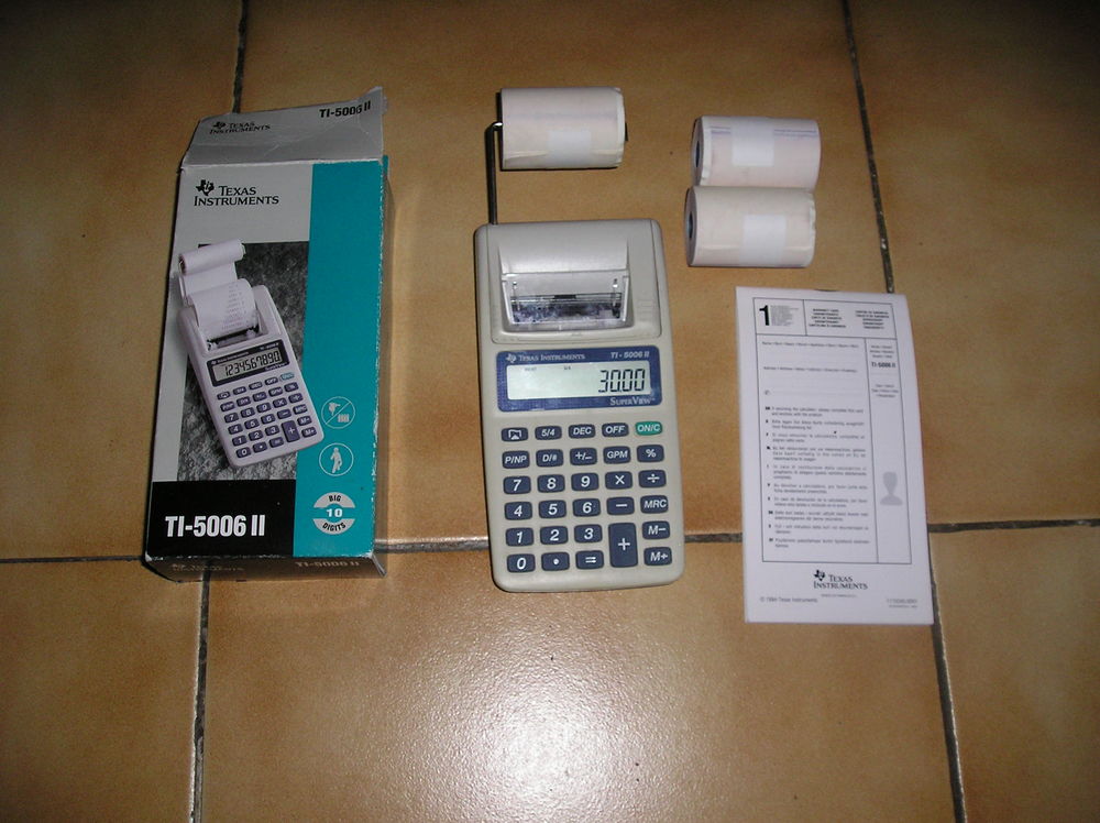Calculatrice  TI-5006 II ? a rouleau
30 Sept�mes-les-Vallons (13)