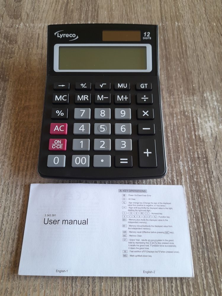 Calculatrice  12 digits  10 Tours (37)