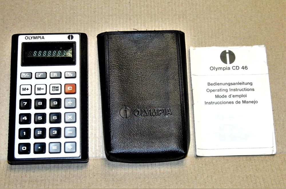 Calculatrice vintage OLYMPIA CD 46 ann�es 70 fonctionne vintage pocket 30 Petite Synthe (59)