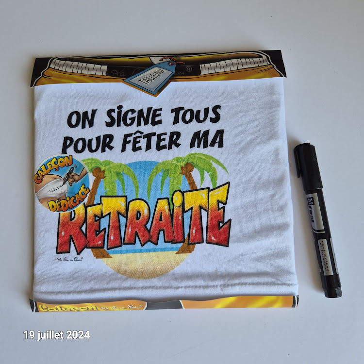 Cale�on pour un d�part � la retraite et son feutre pour tout 16 Saumur (49)