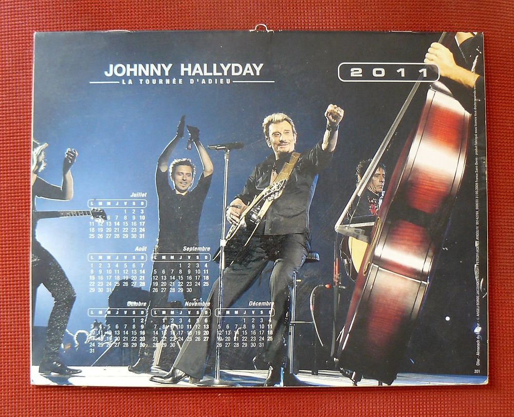 Calendrier Johnny HALLYDAY 2011 : La tourn�e d'adieu 8 Argenteuil (95)