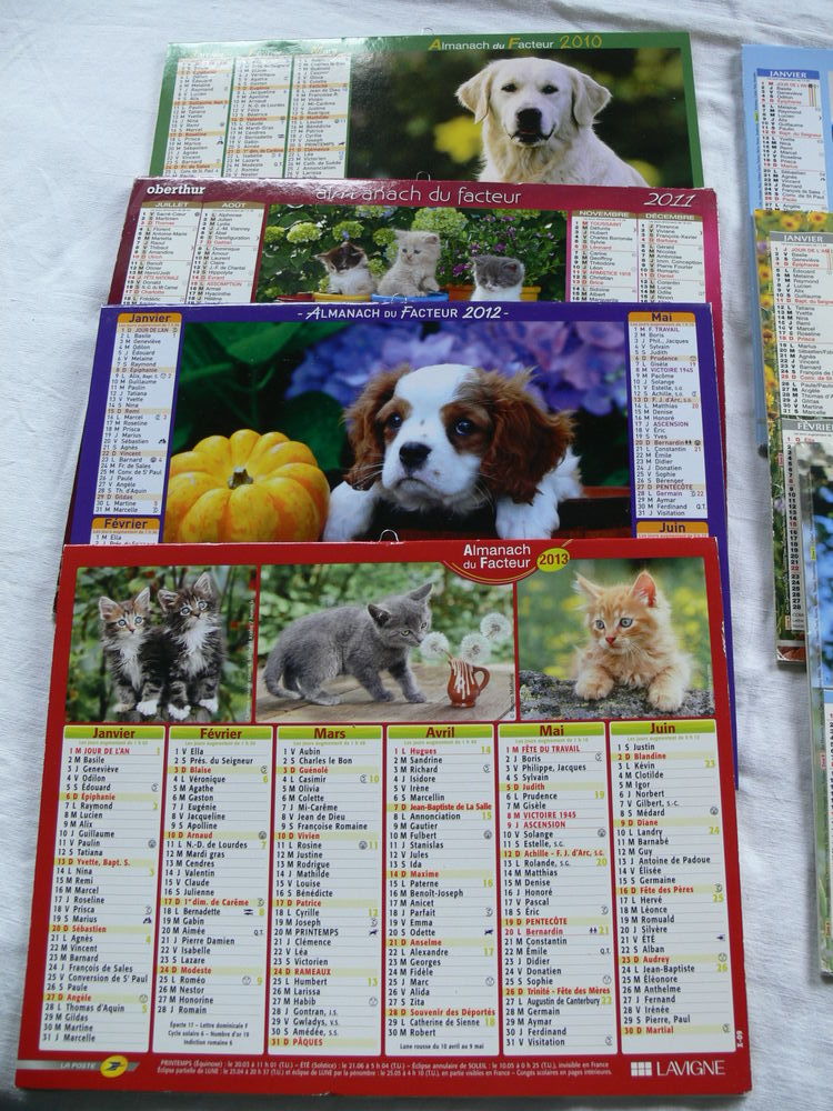 Calendriers PTT 8 Plougoumelen (56)