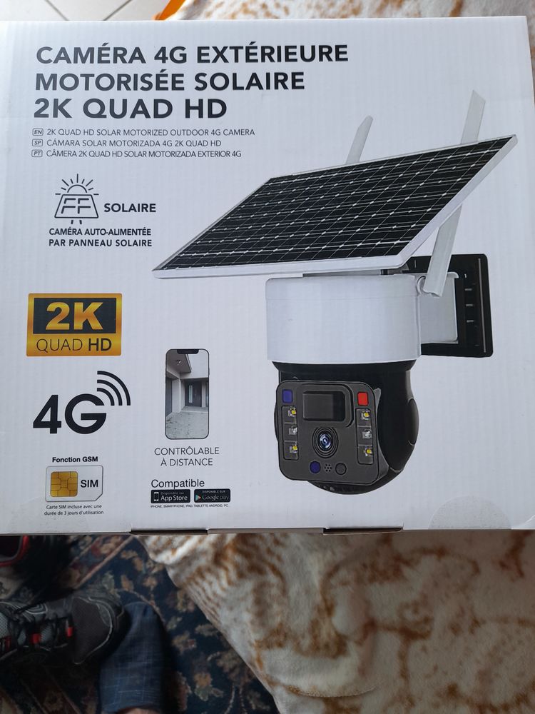 CAMERA  exterieureSOLAIRE 4G FULL 2K 120 Bourgneuf-en-Retz (44)