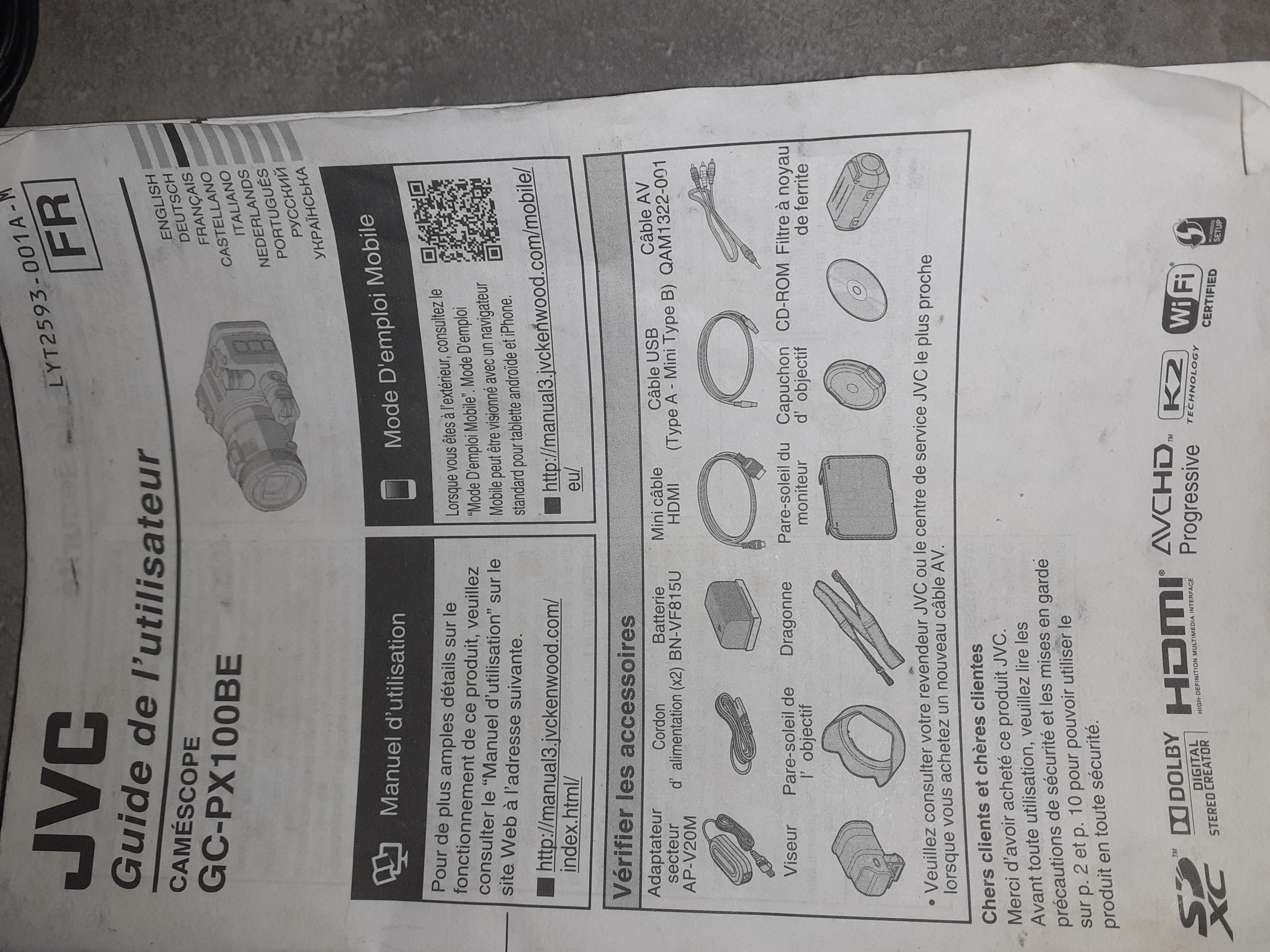 Camescope JVC GC PX100BE 400 Dijon (21)