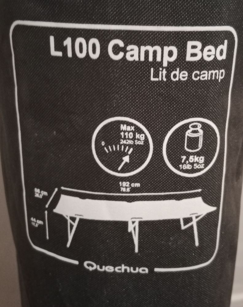 Lit de camp marque Quechua L100 CAMP BED neuf 15 Paris 17 (75)