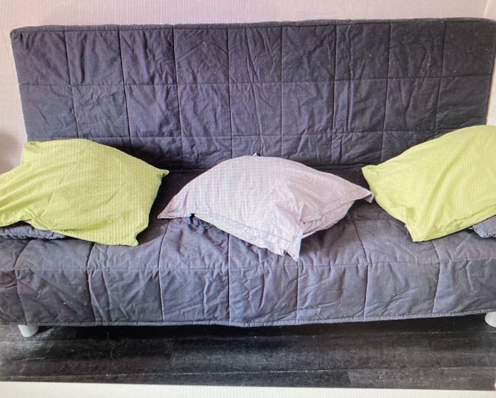 Canap� lit.  3places.   Gris. 120 Thionville (57)