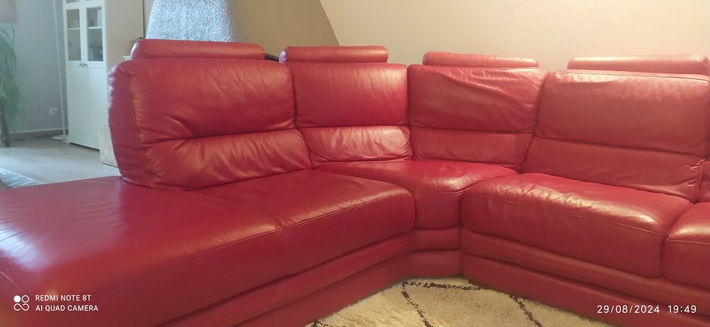 de canap� d'angle 6places rouge 700 Dreux (28)