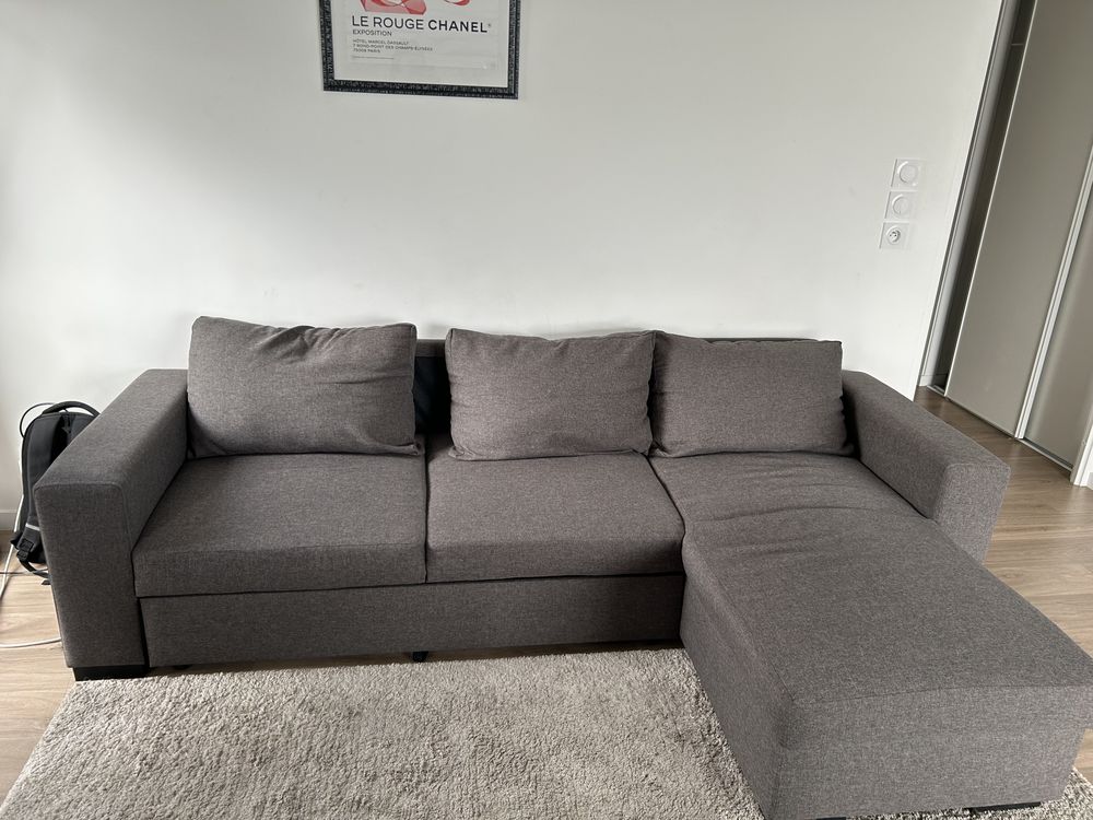 Canap� d'angle avec m�ridienne convertible 500 Vannes (56)