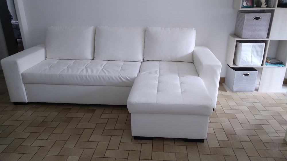 canap� d'angle avec couchage blanc 400 Chang� (53)