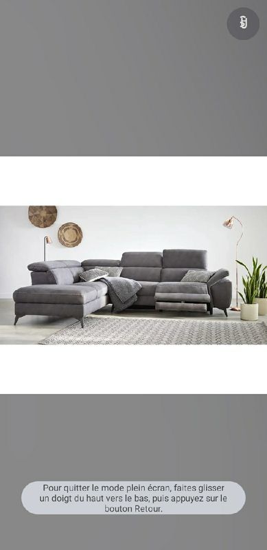 Canap� d'angle avec relax �lectrique neuf 0 Ermont (95)