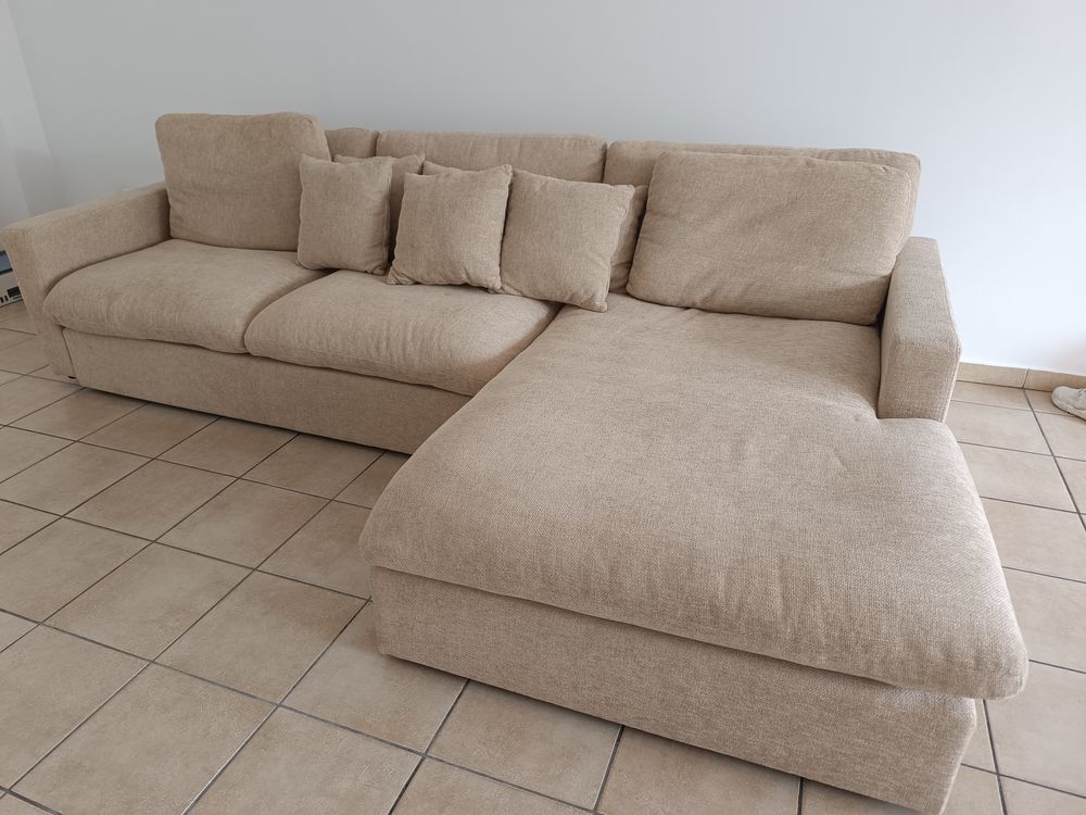 Canap� d'angle beige 860 Sainte-Clotilde (97)