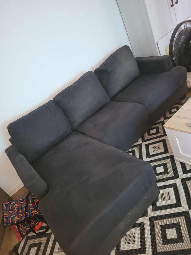 Canap� d angle bleu fonc� 300 Marly (57)