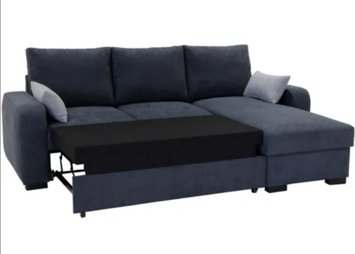 Canap� d'angle convertible,m�ridienne r�versible, tissu gris 280 Lisieux (14)