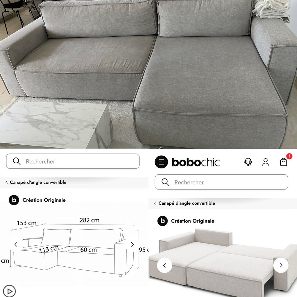 Canap� d'angle convertible 600 Orl�ans (45)