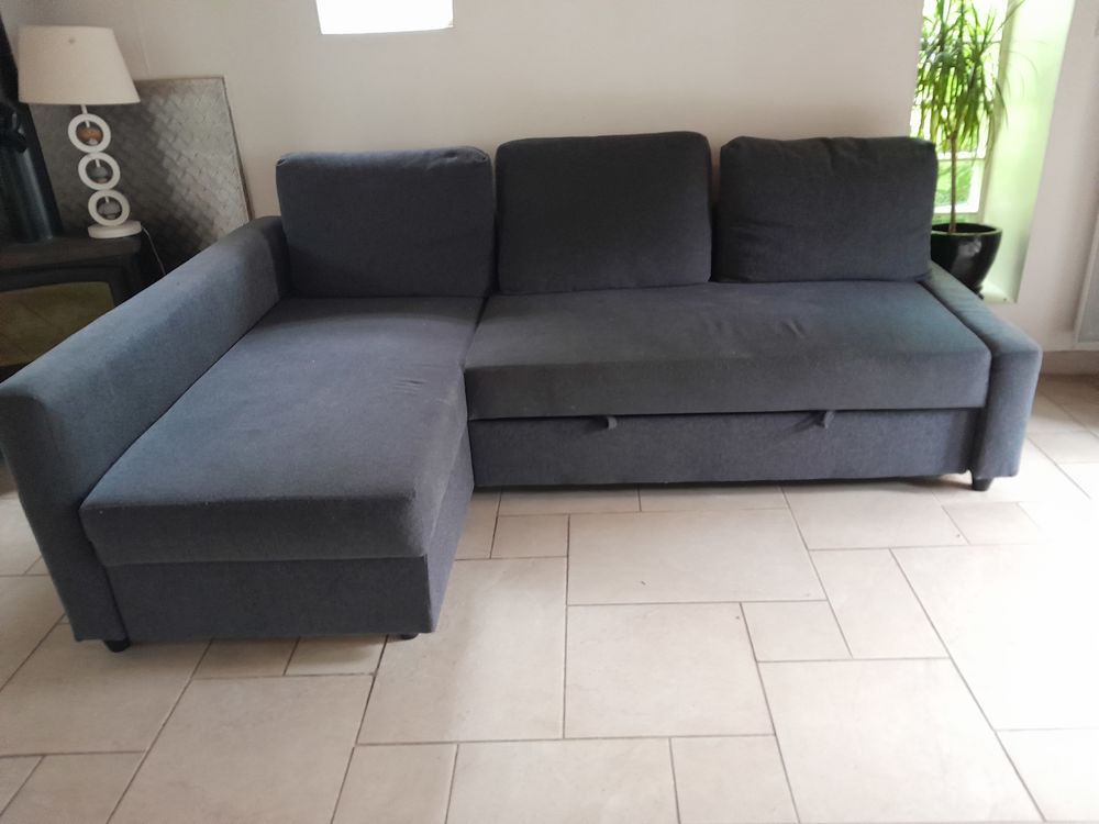 Canap� d'angle convertible en tissu Gris IKEA 0 Courances (91)