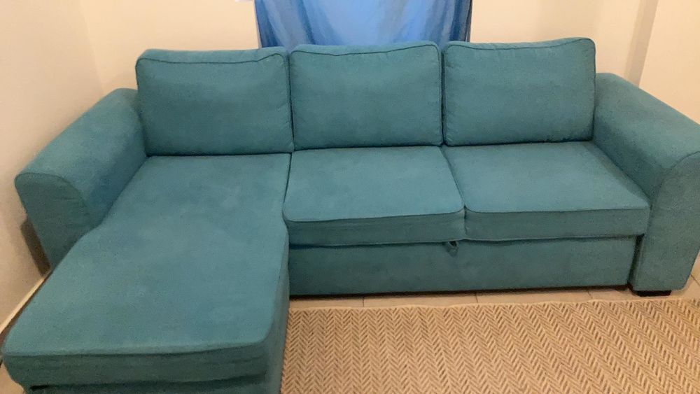 Canape d'angle convertible bleu 3 places 400 Paris 8 (75)