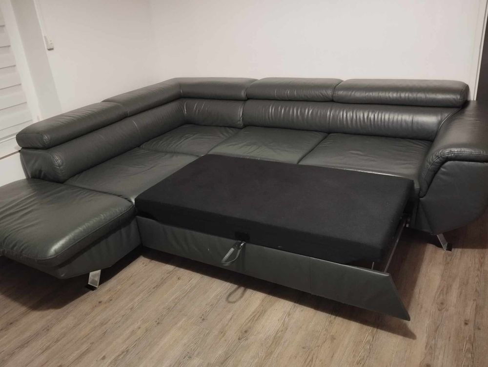 Canap� d'angle convertible en cuir v�ritable 1300 Outreau (62)