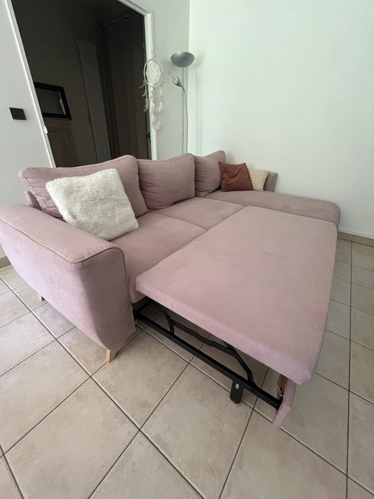 Canap� d'angle convertible rose 0 Bourg-la-Reine (92)
