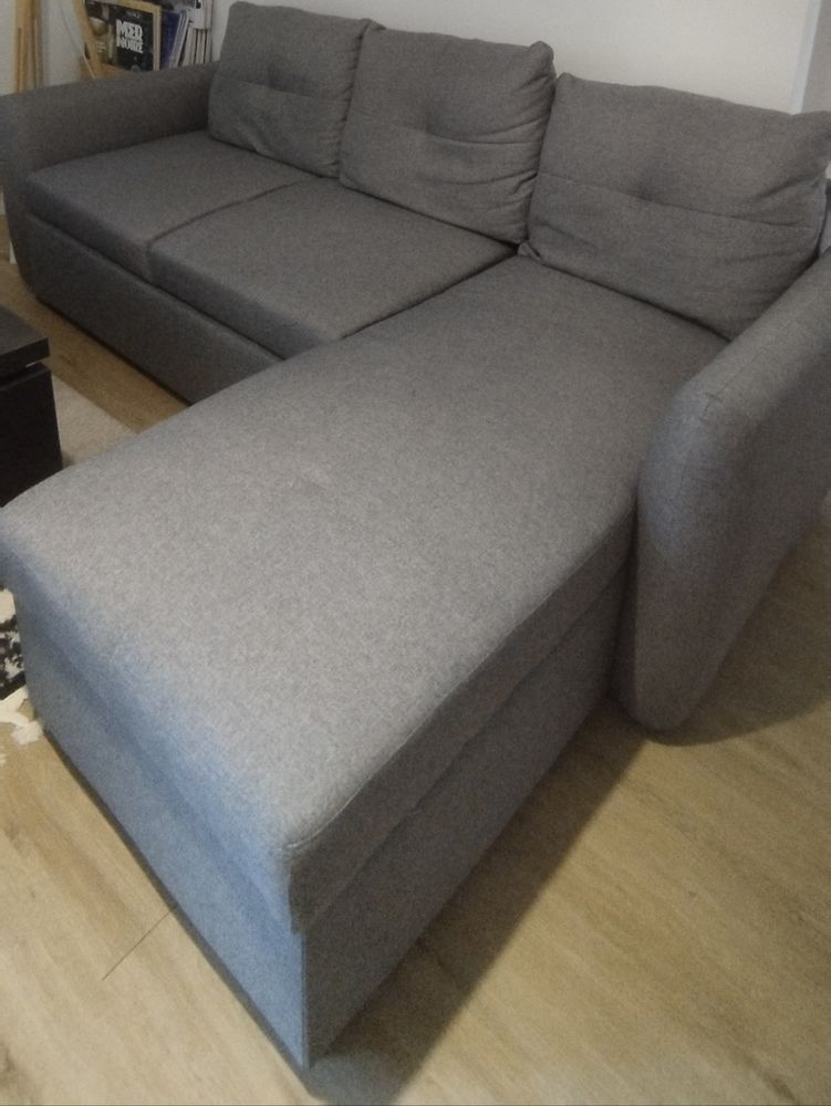 Canap� d'angle convertible gris 350 Saint-Parres-aux-Tertres (10)