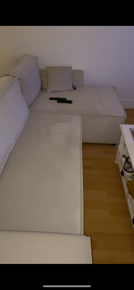 Canape d angle convertible blanc creme 460 Rueil-Malmaison (92)