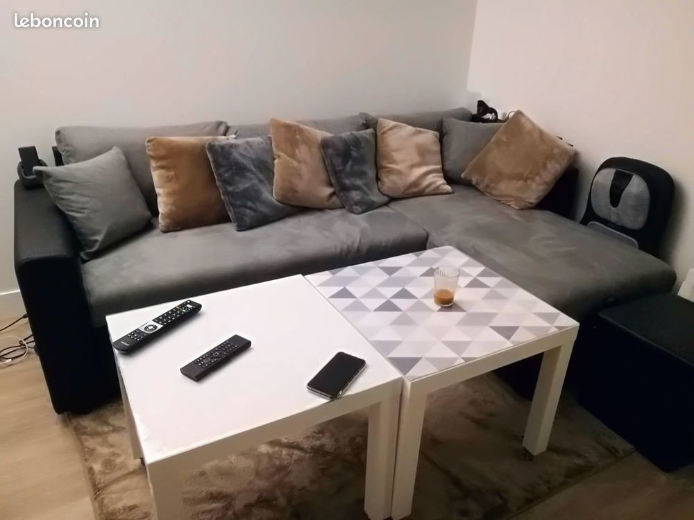 Canap� angle convertible et r�versible / compact microfibre 220 Argenteuil (95)