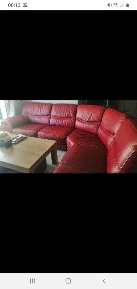 canap� d'angle en cuir rouge 
500 Sall�les-d'Aude (11)