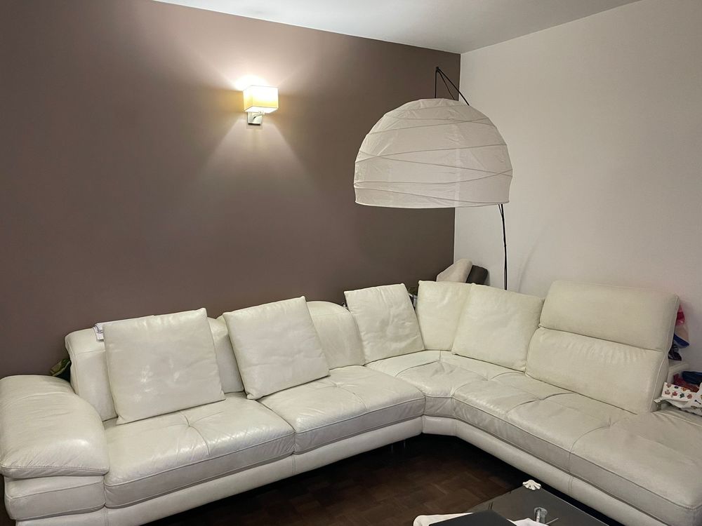 Canapé d'angle en cuir blanc 0 Créteil (94)