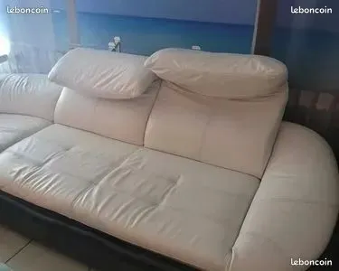 CANAPE D ANGLE CUIR VERITABLE 2400 Montpellier (34)