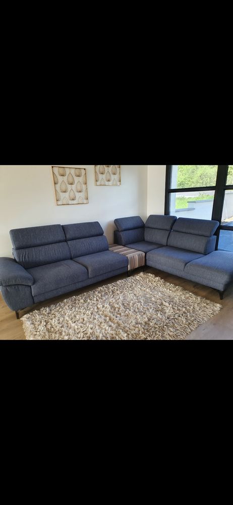 Canap� d'angle CUIR CENTER en tissu 1400 Stuckange (57)