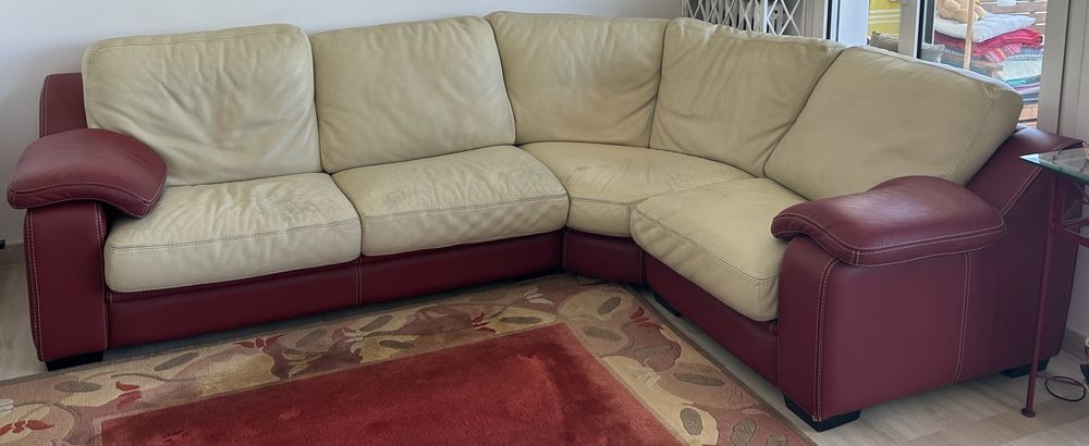 Canap� d'angle en cuir 600 Nice (06)