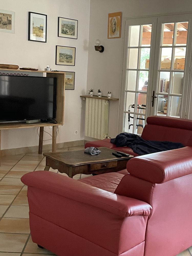 Canap� angle cuir rouge 2021 900 Allauch (13)