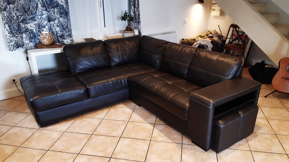 Canap� d'angle en cuir 440 G�nissac (33)