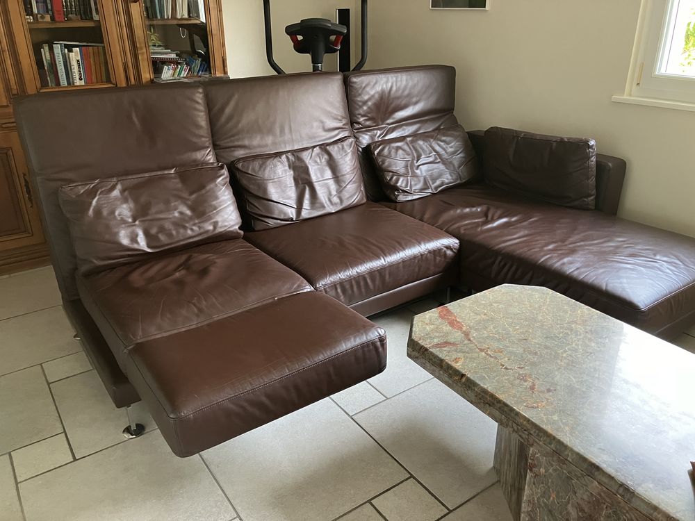 Canap� d'angle cuir marron tr�s belle qualit� 0 Michelbach-le-Haut (68)