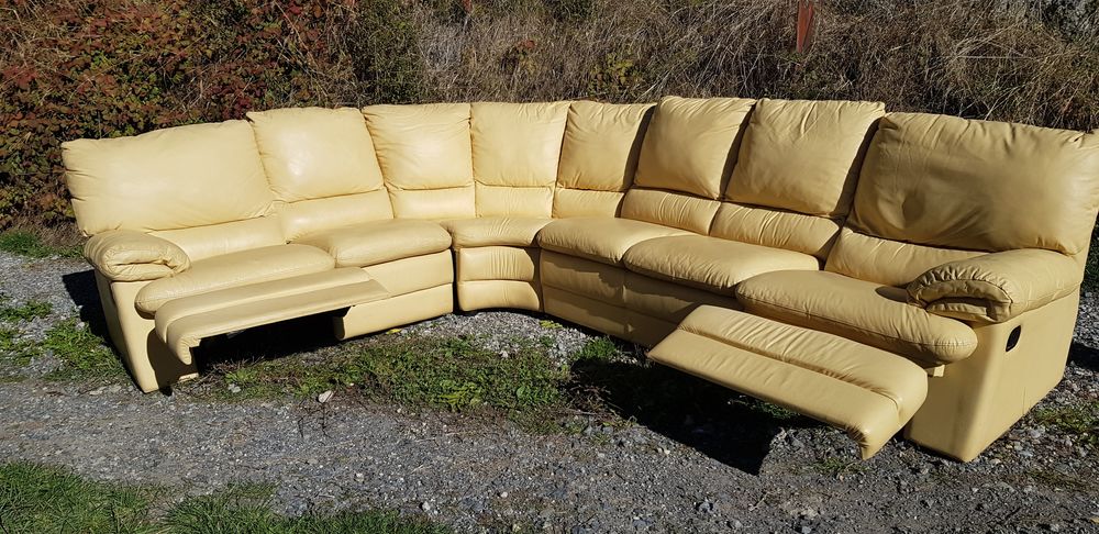 Canap� d'angle cuir 0 Seyne (04)