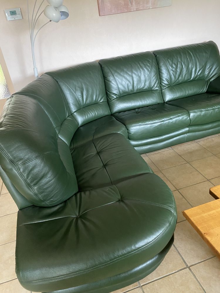 CANAPE D'ANGLE EN CUIR VERITABLE 5 PLACES 499 Hendaye (64)