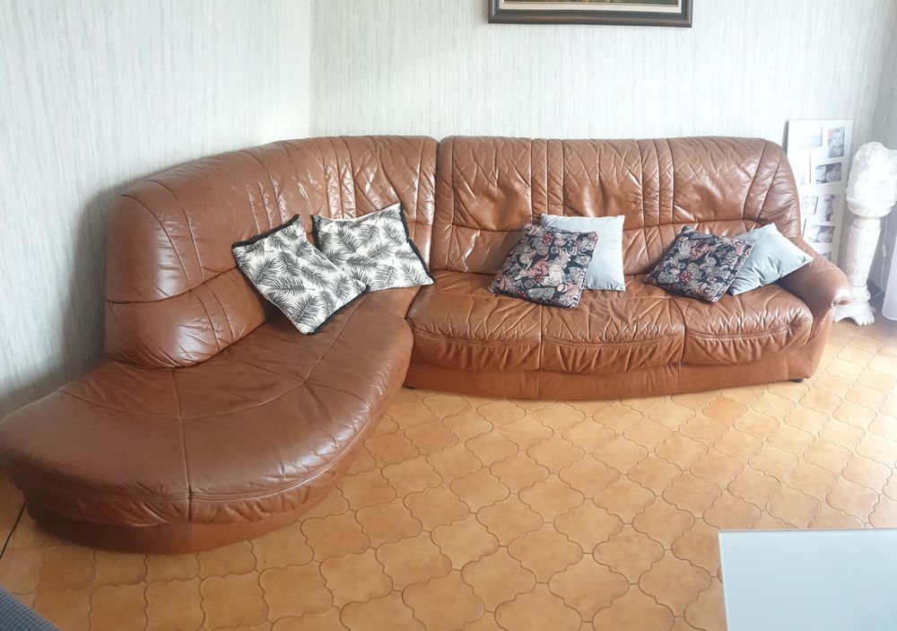 Canap� d'angle cuir 10 Ch�teau-Gaillard (01)