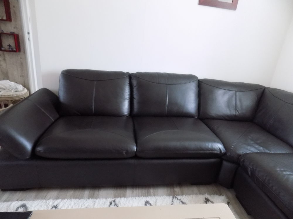 Canap� d'angle en cuir 600 Bourganeuf (23)